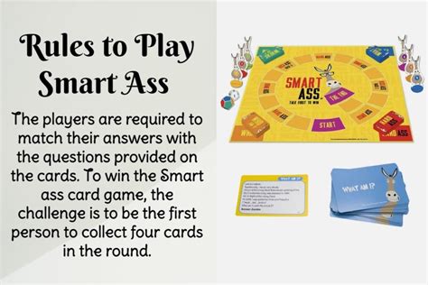 smart ass card game instructions|Smart Ass .